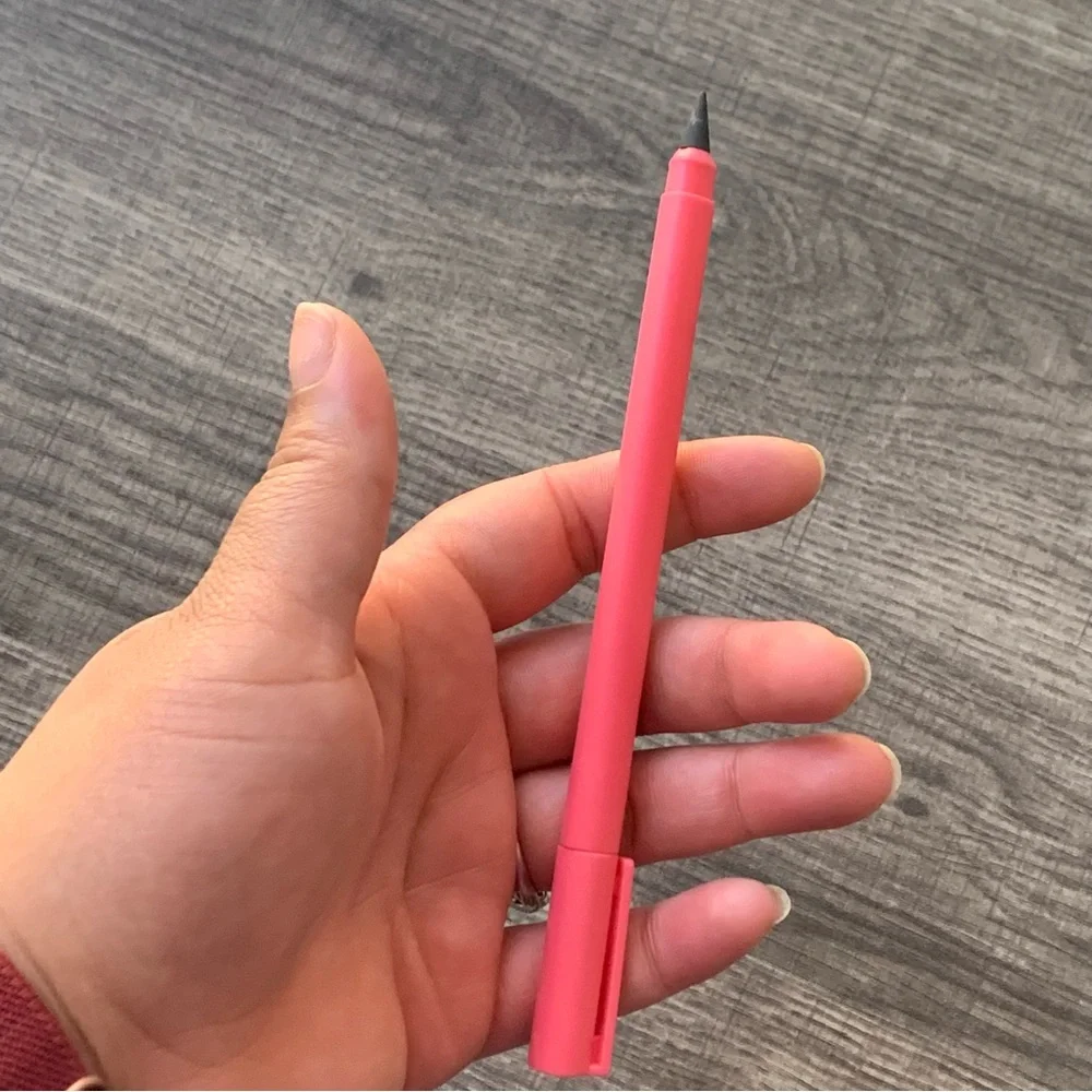 🍒🍒 Slim Matte Red Infinity Pencil with Replacement Nibs